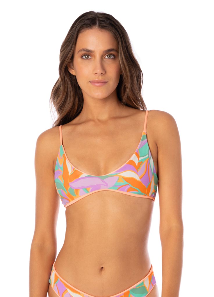 Maaji Liberties Bralette Top - Vibrant Apricot
