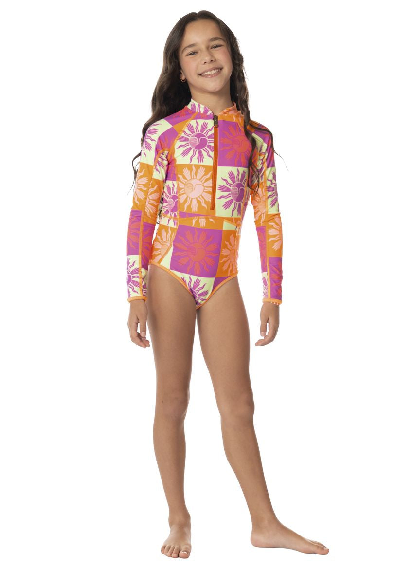 Maaji Girls Moorea Long Sleeve One Piece - Patch Play