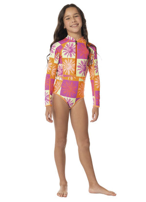 Maaji Girls Moorea Long Sleeve One Piece - Patch Play