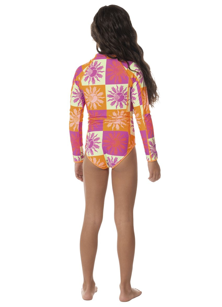 Maaji Girls Moorea Long Sleeve One Piece - Patch Play