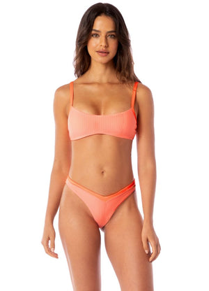 Maaji Valerian V Cheeky Cut Bikini Bottom - Watermelon Daiquiri