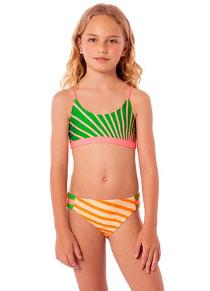 Maaji Girls Flower Bikini Set - Sunrise Colada
