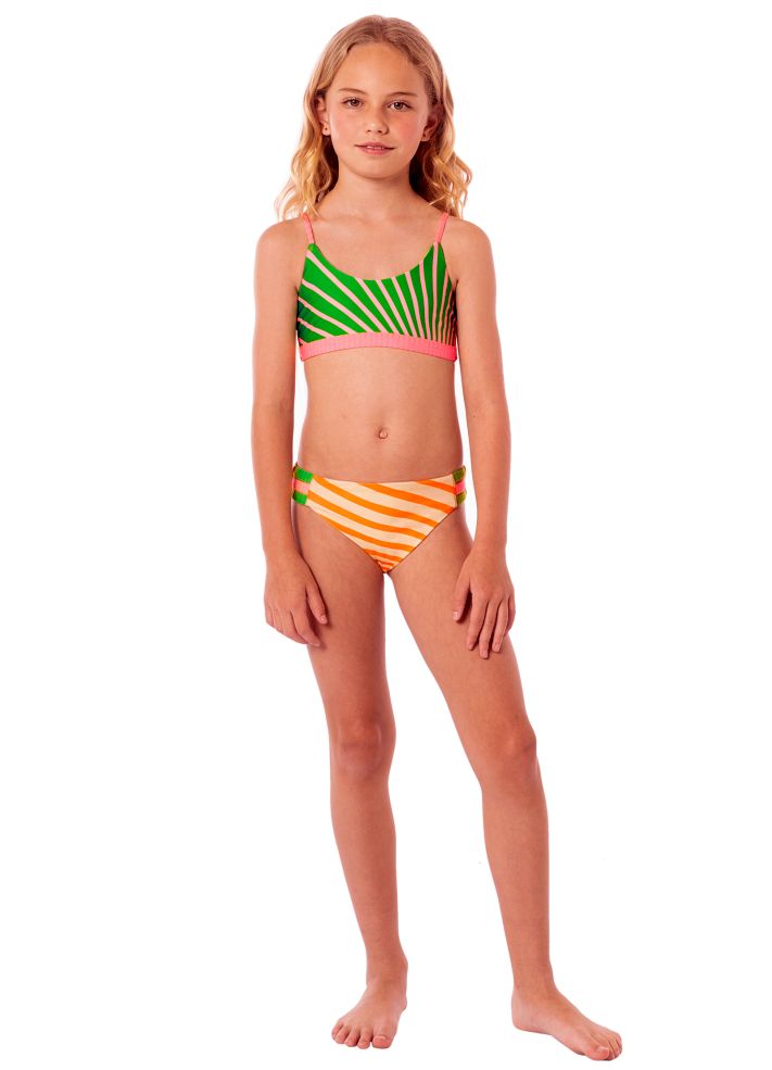 Maaji Girls Flower Bikini Set - Sunrise Colada