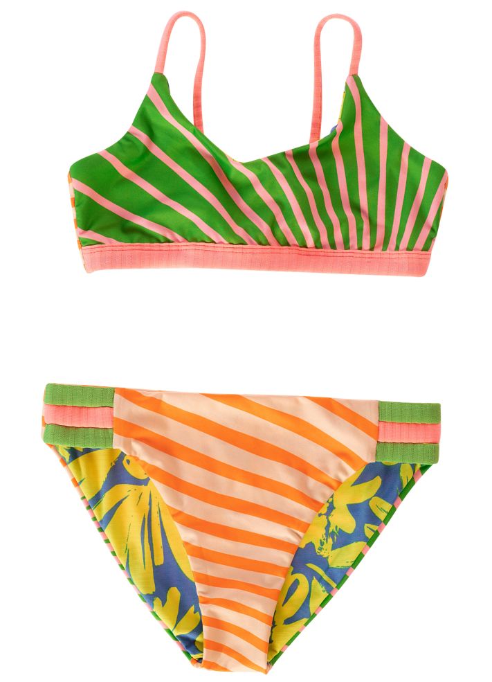 Maaji Girls Flower Bikini Set - Sunrise Colada
