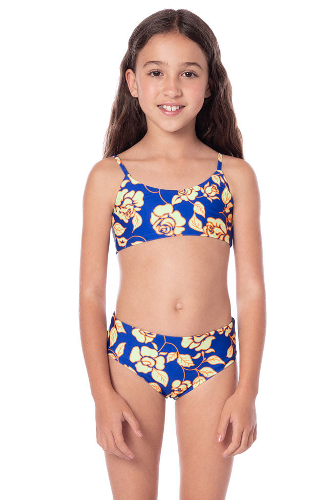 Maaji Girls Pear Bikini Set - Cobalt Flora