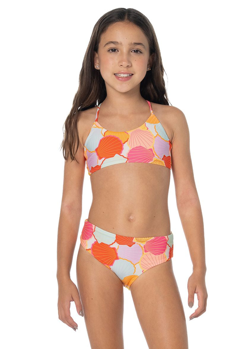 Maaji Nalani Girls Swimwear - Rainbow Shells image 1