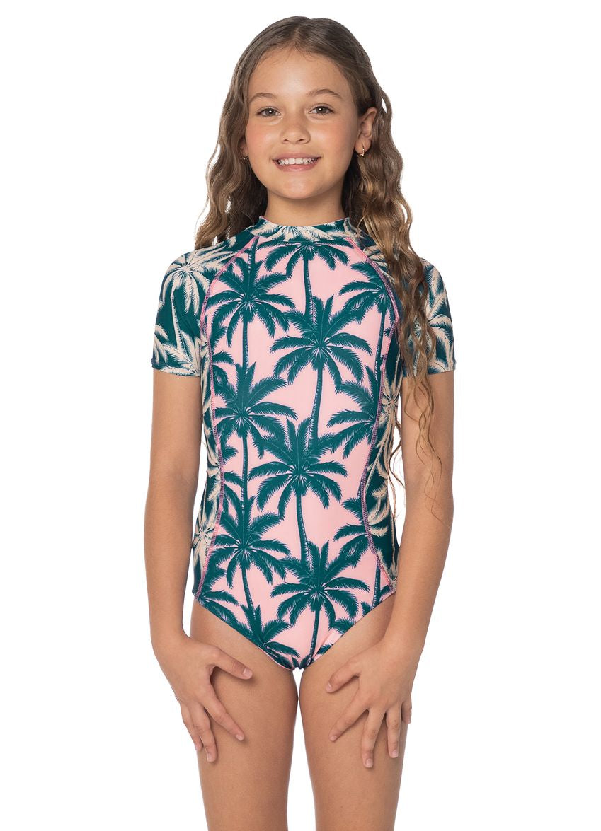 Maaji Seabloom Girls Swimwear - Courtside Palms image 1