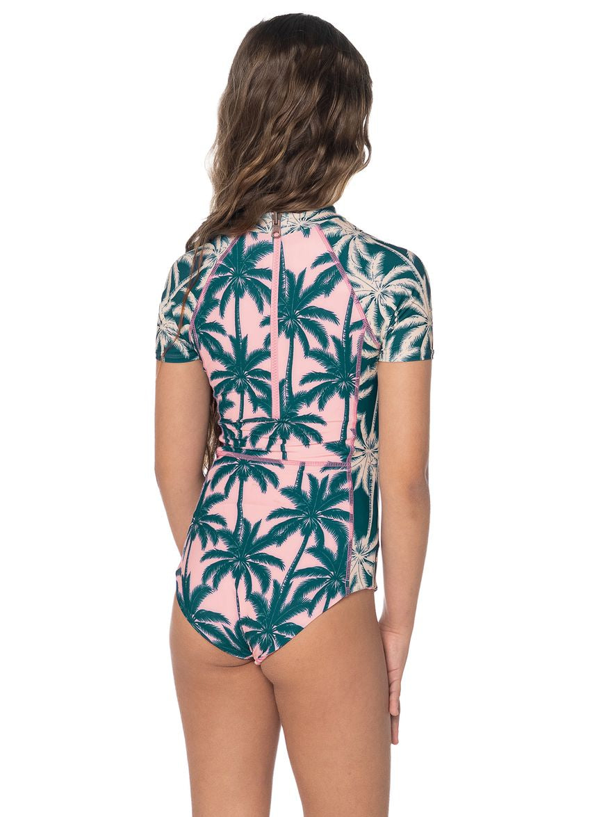 Maaji Seabloom Girls Swimwear - Courtside Palms image 1