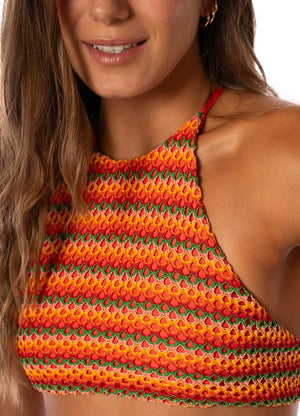 Maaji Ladies Babydoll Top - Jamaican Tropics