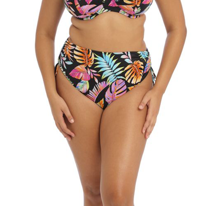 Elomi Adjustable Bikini Brief - Tropical Falls Black