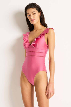Monte and Lou Multi Fit Frill One Piece - Lustre