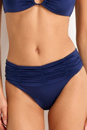 Monte and Lou Mid Rise Ruched Pant - Lustre