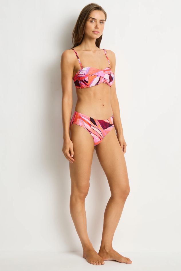 Sea Level Mid Bikini Pant - Neon Wave