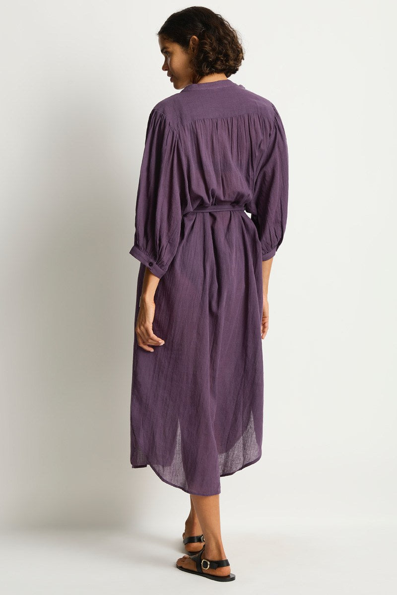 Sea Level Boho Long Shirt Dress - Salt