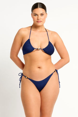 Bond-eye Beaded Ingrid Triangle - Midnight Shimmer