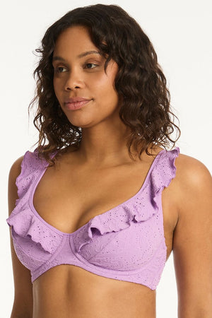 Sea Level Frill DD/E Underwire Bra - Interlace