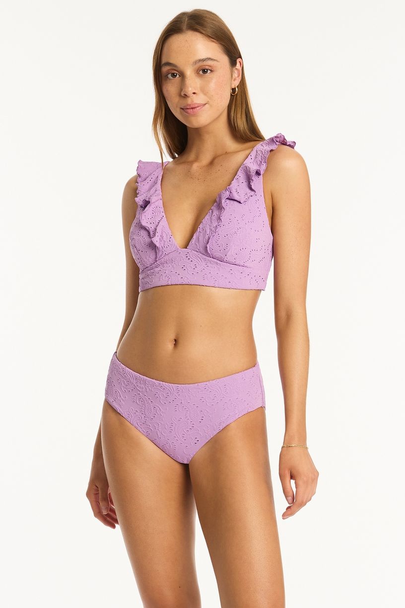 Sea Level Frill Top Bra - Interlace