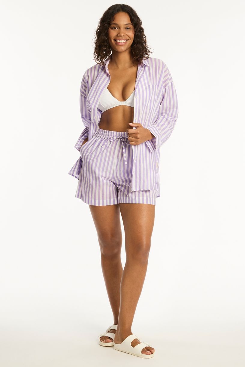 Sea Level Beach Shirt - Sails