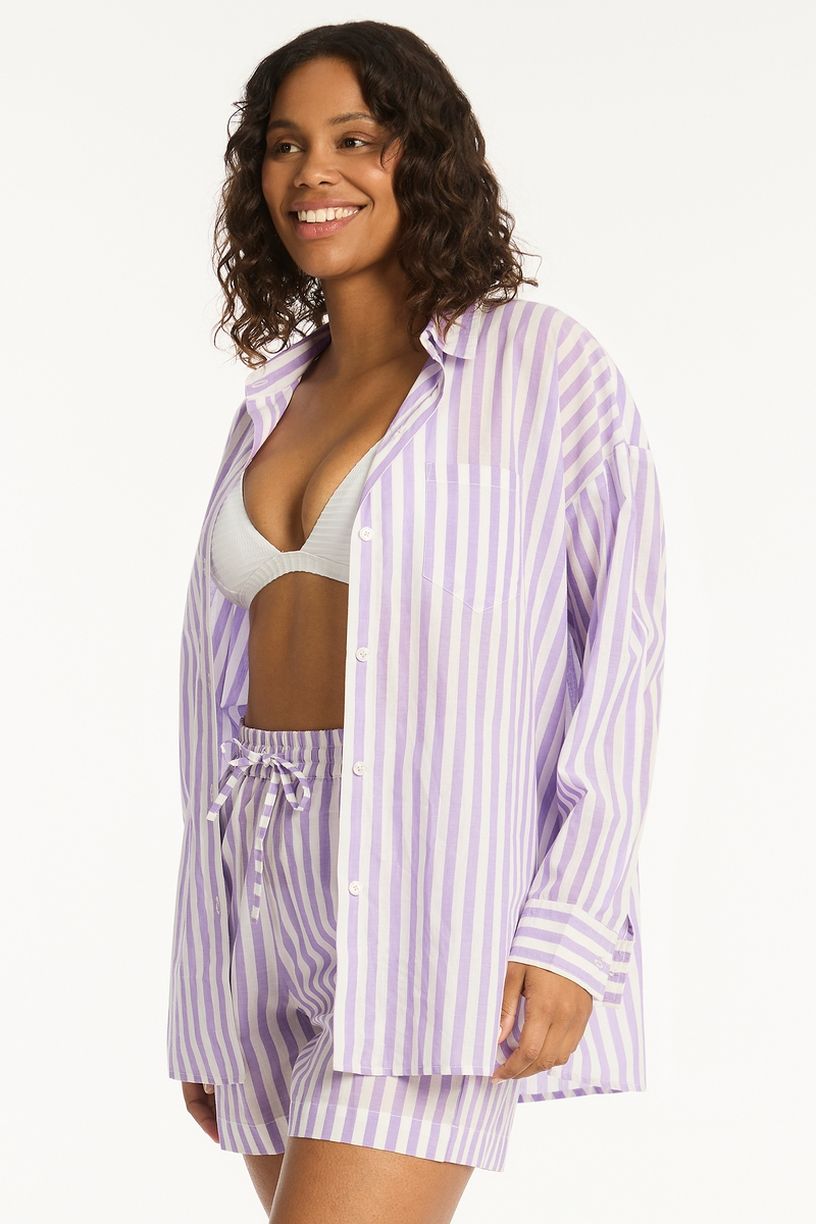 Sea Level Beach Shirt - Sails