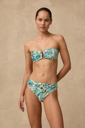 Monte & Lou DD/E Coral Edge Bandeau Bikini Top - Hydra