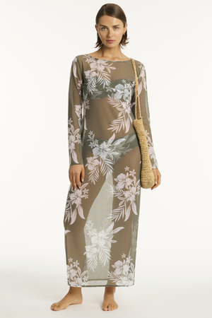 Sea Level Aloha Mesh Long Dress - Aloha
