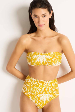 Monte and Lou Bandeau Bra - Desert Gold