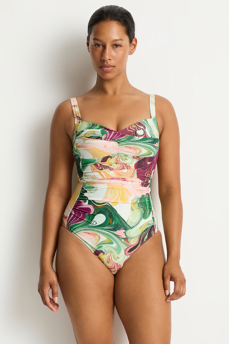 Sea Level Twist Front Multifit One Piece - Abyss