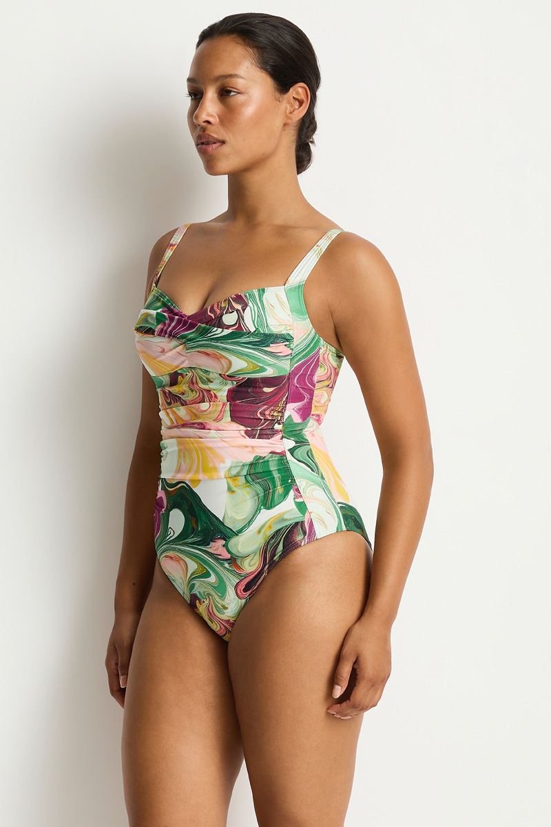 Sea Level Twist Front Multifit One Piece - Abyss