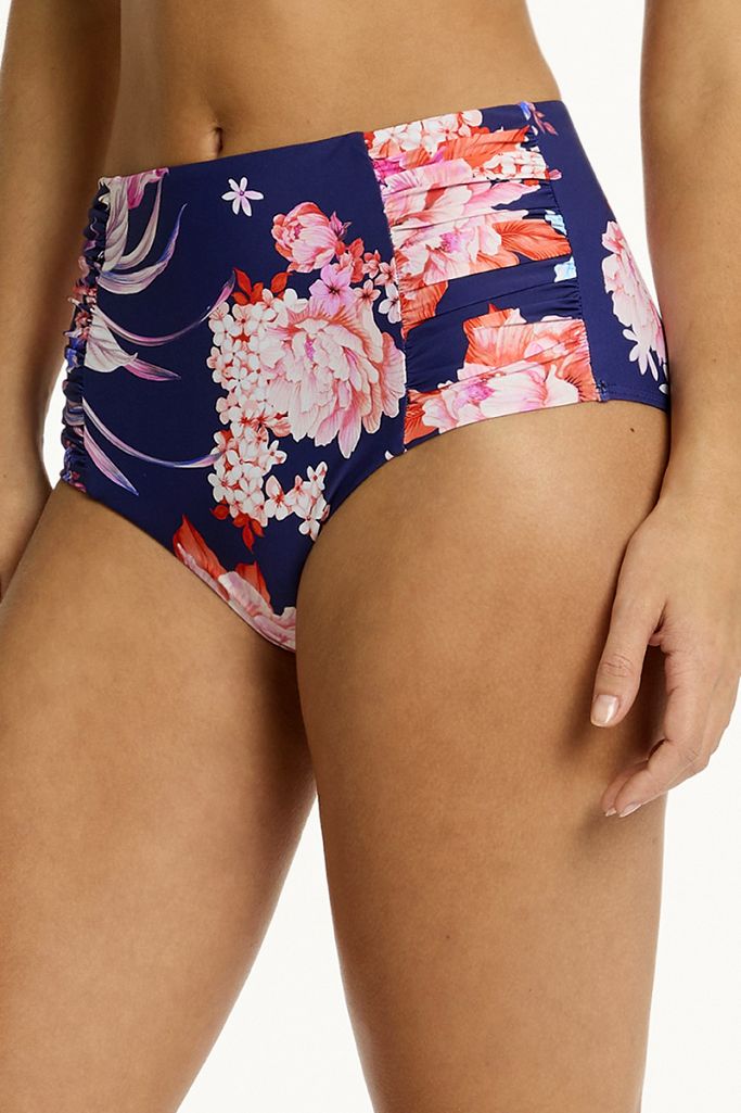 Sea Level High Waist Gathered Side Pant - Indochine