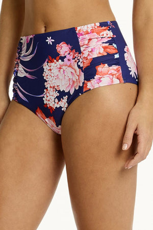 Sea Level High Waist Gathered Side Pant - Indochine