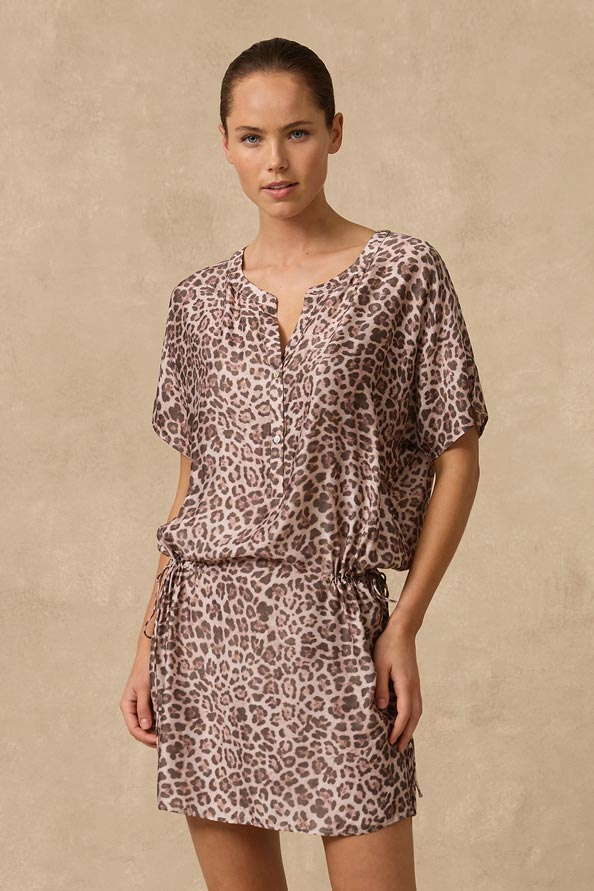 Monte & Lou Short Sleeve Shirtdress - Belle