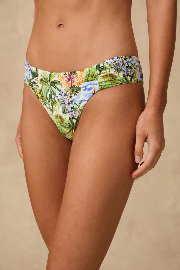 Monte & Lou Ruched Band Pant - Costa