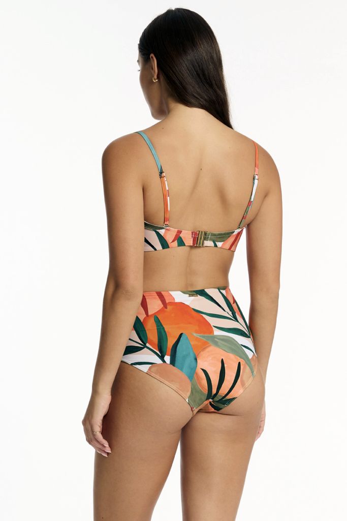 Sea Level High Waist Gathered Side Pant - Tropaluxe