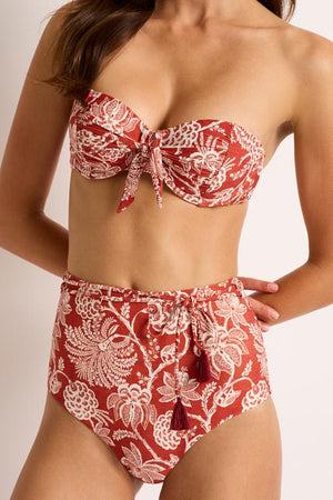 Monte & Lou Tie Front Balconette Bra - Inez