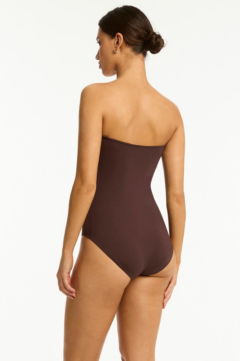 Sea Level Essentials Twist Bandeau One Piece - Eco Essentials