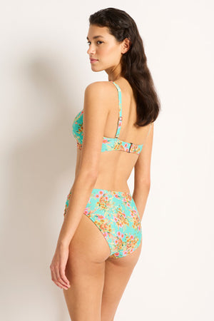 Monte and Lou Mid Rise Ruched Pant - Mindy