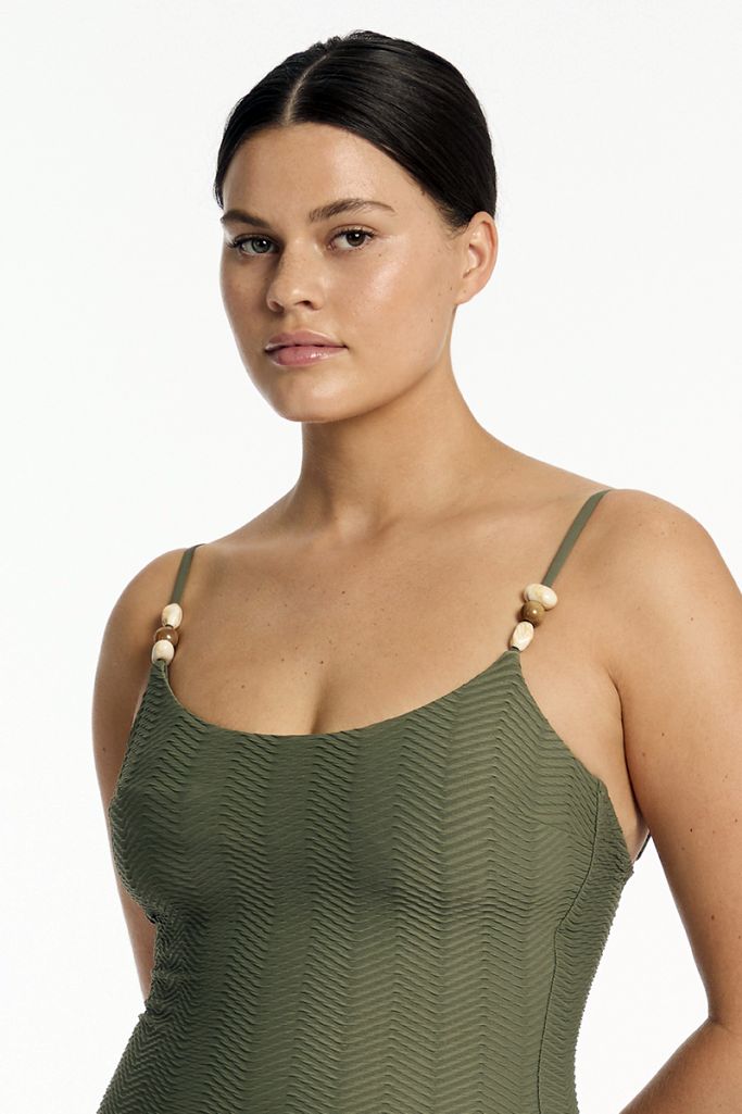 Sea Level Scoop Neck One Piece - Caracus
