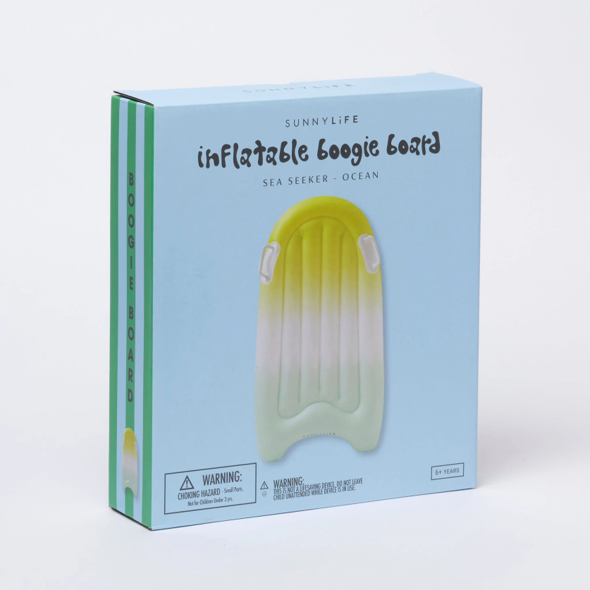 SunnyLife Inflatable Boogie Board Sea Seeker - Ocean