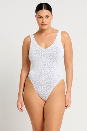 Bond-eye Mara One Piece - Optic White Leopard