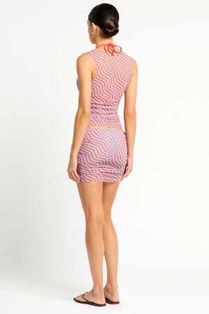 Bond-eye Claudia Mini Skirt - Sunbaked Stripe