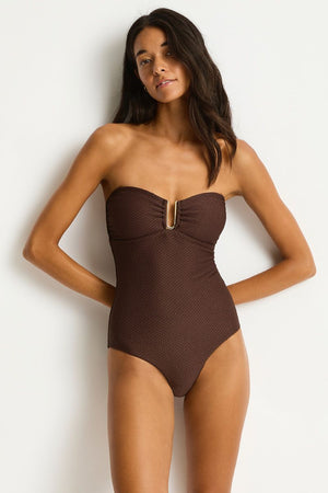 Sea Level U Bar Bandeau One Piece - Luminara