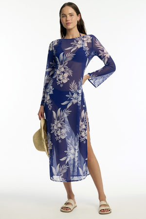 Sea Level Aloha Mesh Long Dress - Aloha