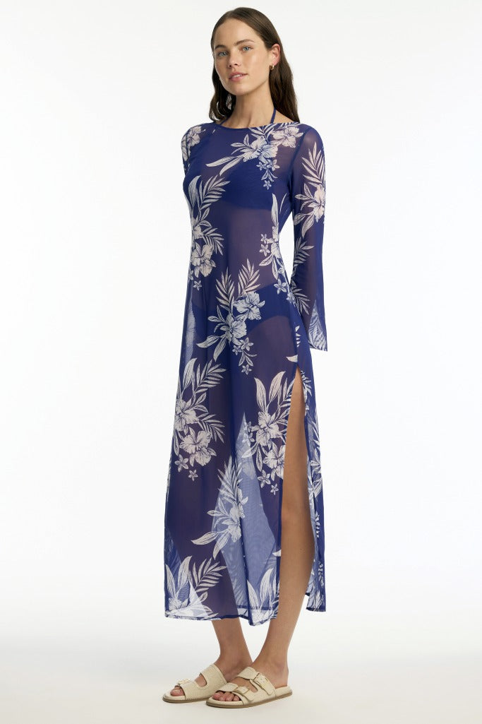Sea Level Aloha Mesh Long Dress - Aloha