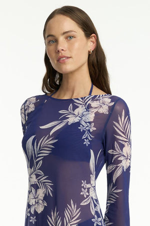 Sea Level Aloha Mesh Long Dress - Aloha