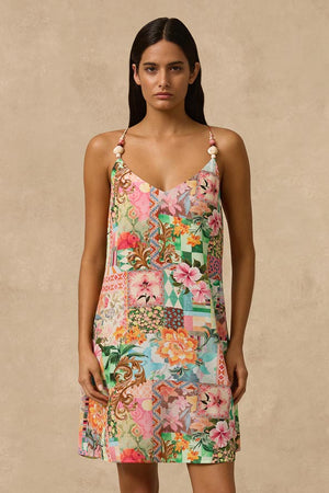 Monte & Lou Mini Slip Dress - Simi