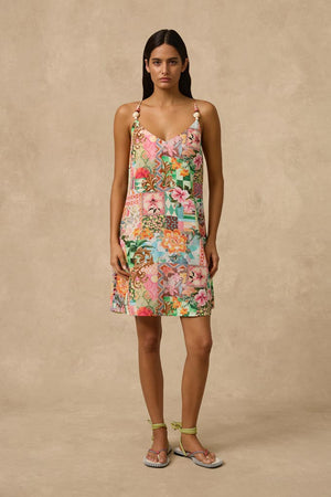 Monte & Lou Mini Slip Dress - Simi