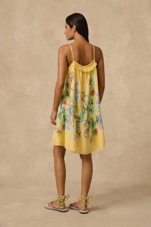 Monte & Lou Frill Tiered Mini Dress - Sophia