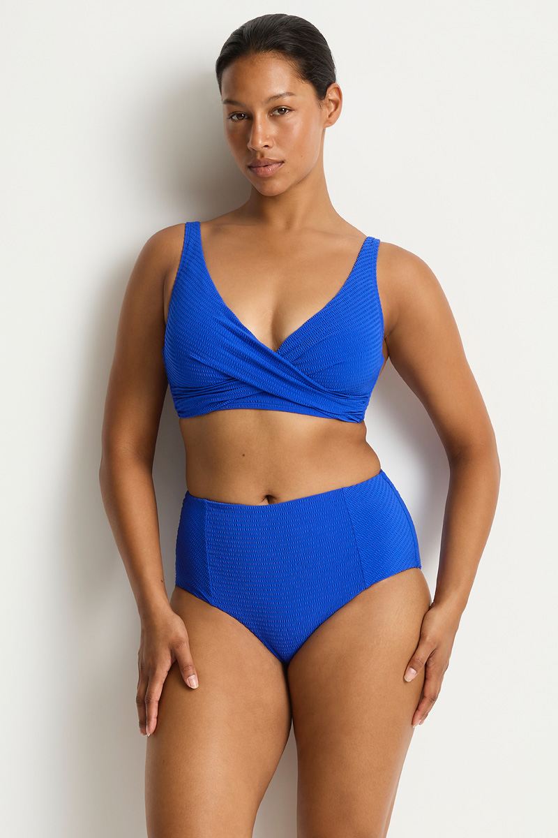 Sea Level Cross Front Multifit Bra Top - Messina
