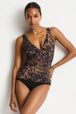 Sea Level Longline Tri Tankini - Savanna
