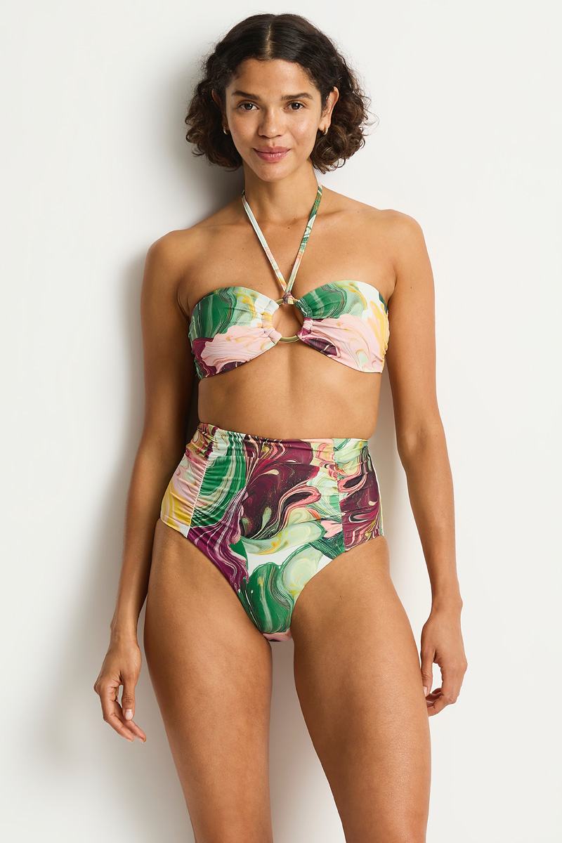 Sea Level Super High Waist Gathered Pant - Abyss